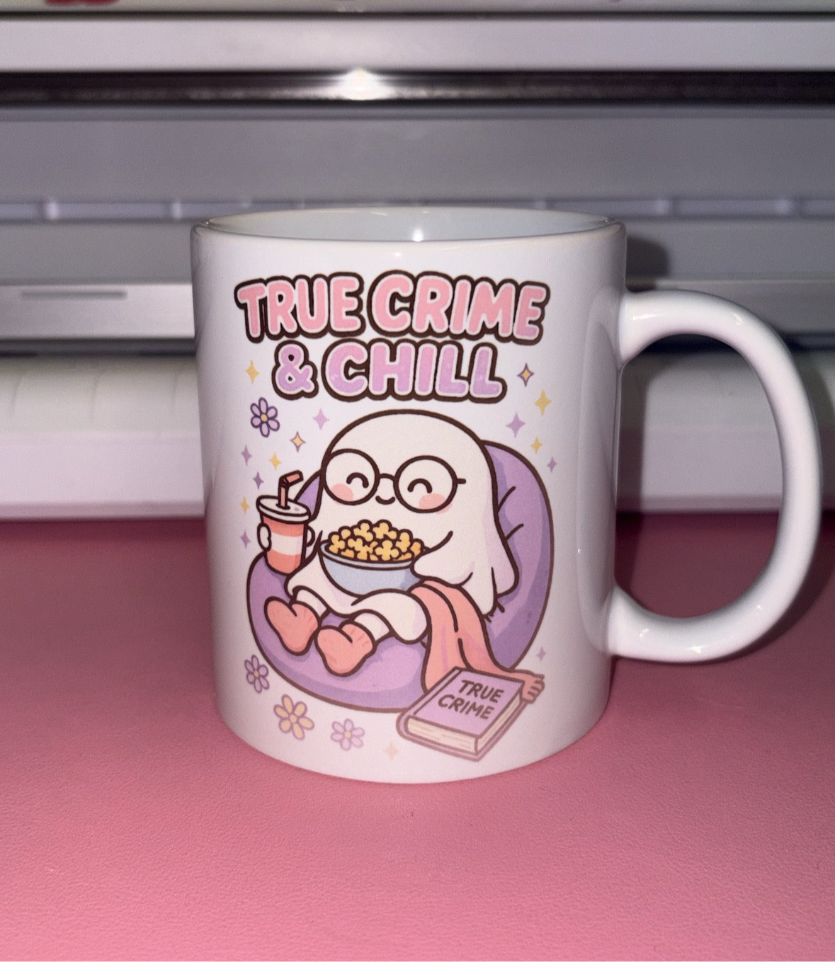 True crime and chill nearly perfect mug