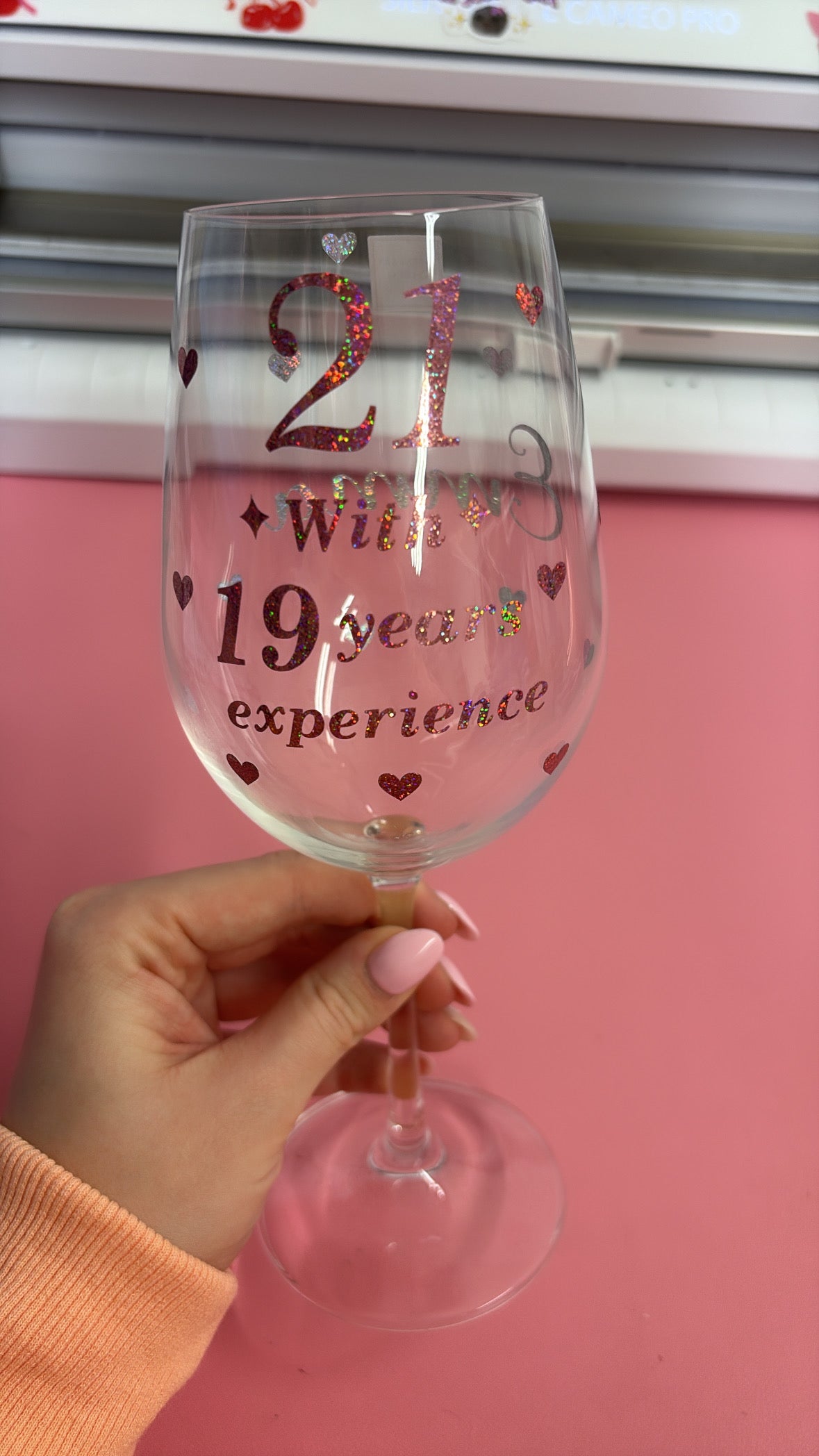 Personalised Wine Glass ❤️💓