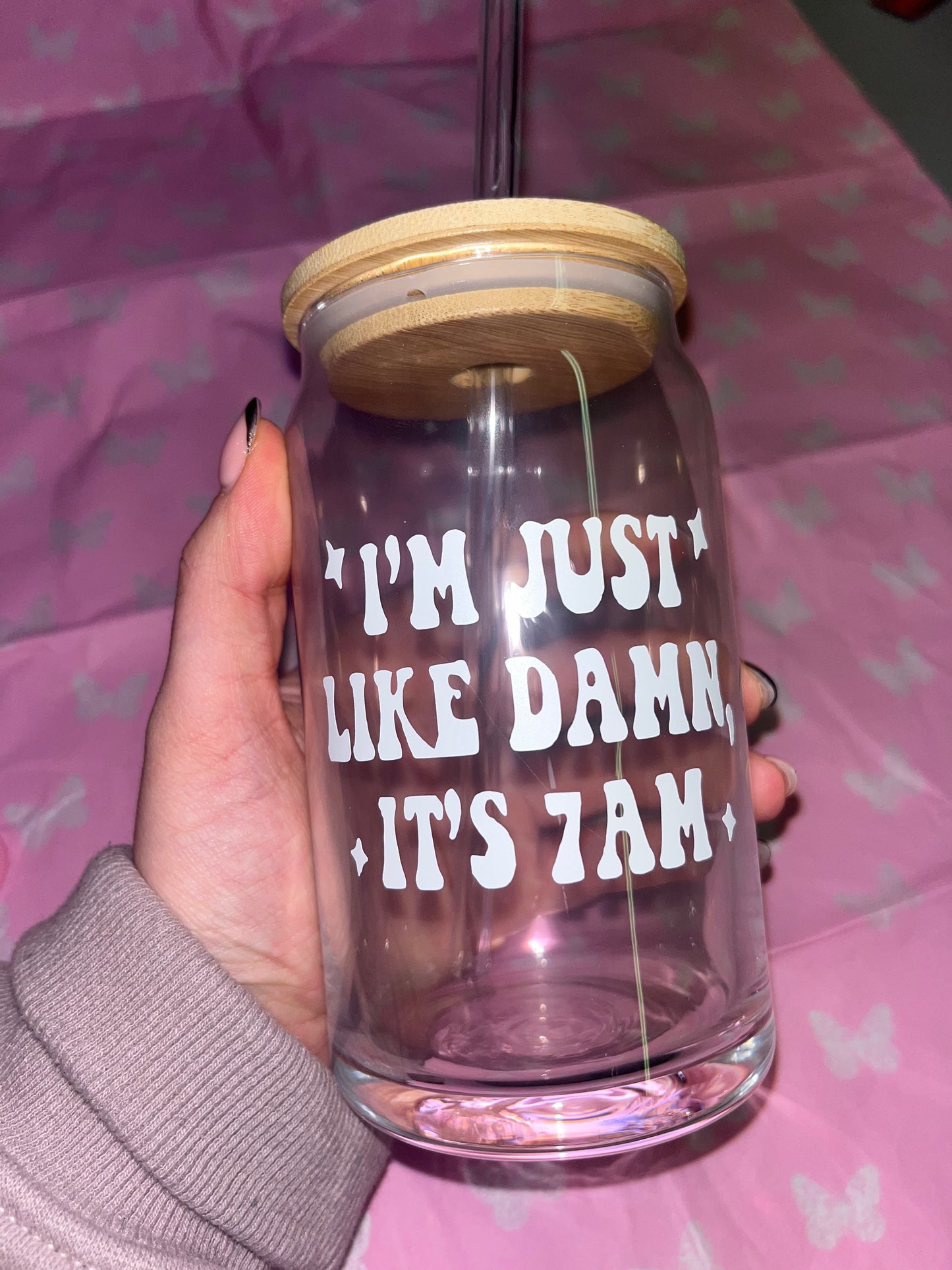 Taylor Swift Lyric Glass Can π