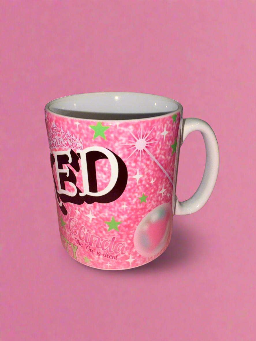 Wicked theme mug💚💗