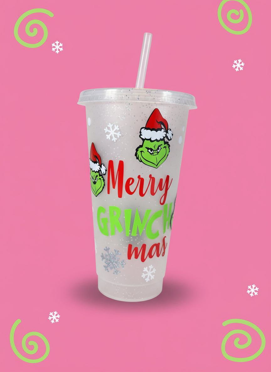 Merry Grinchmas cold cup💚🎄