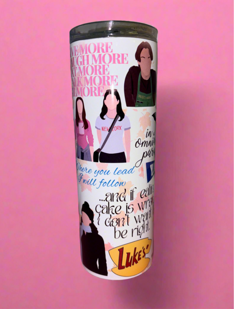 Gilmore girls 20oz skinny tumbler✨