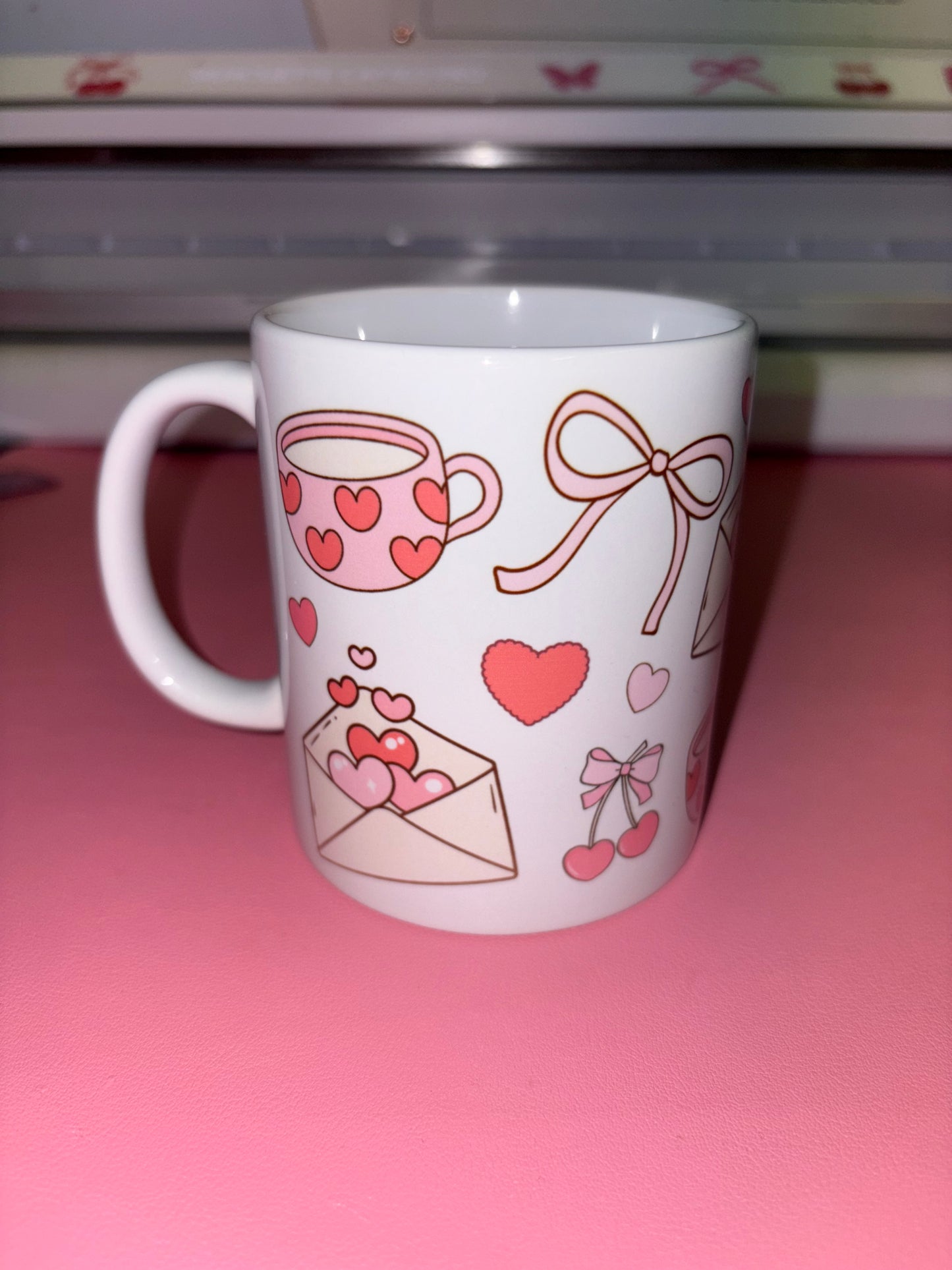 Valentine theme mug🎀❤️