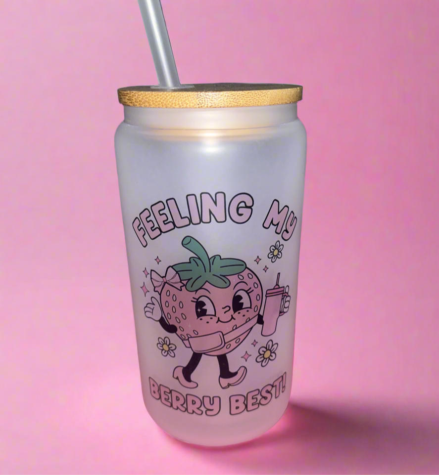 Frosted Feeling my berry best glass canππ