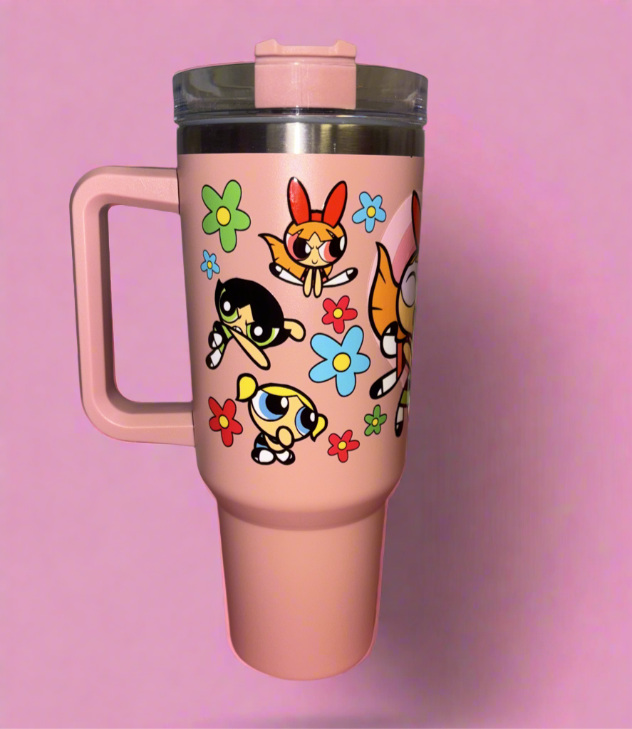 Power Puff Girls Light pink 40oz tumblerđź’•