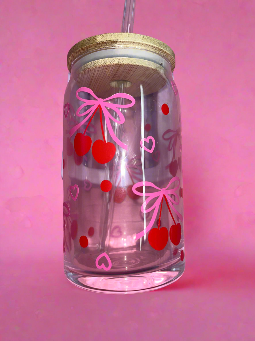 Cherry Bow glass canππ