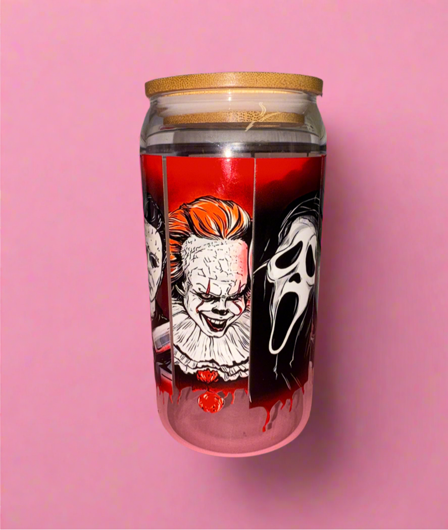 Horror movie glass can🔪