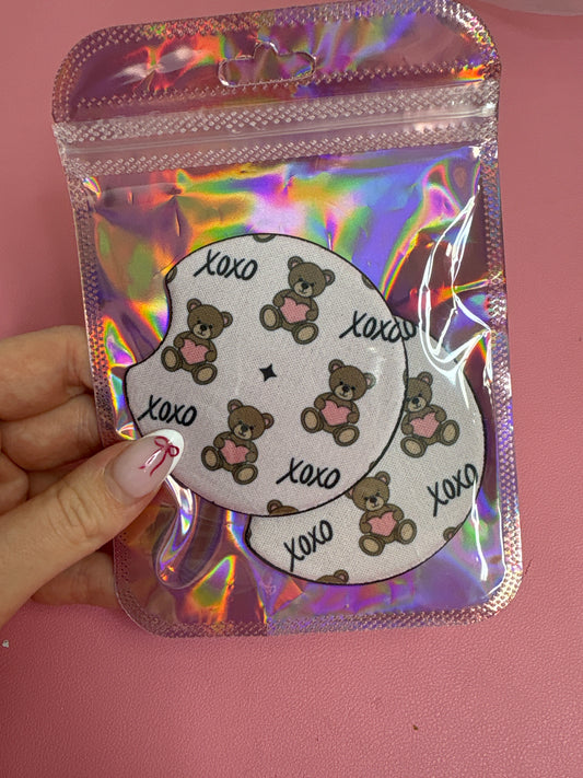 Cute bear car coasters set of 2๐งธ