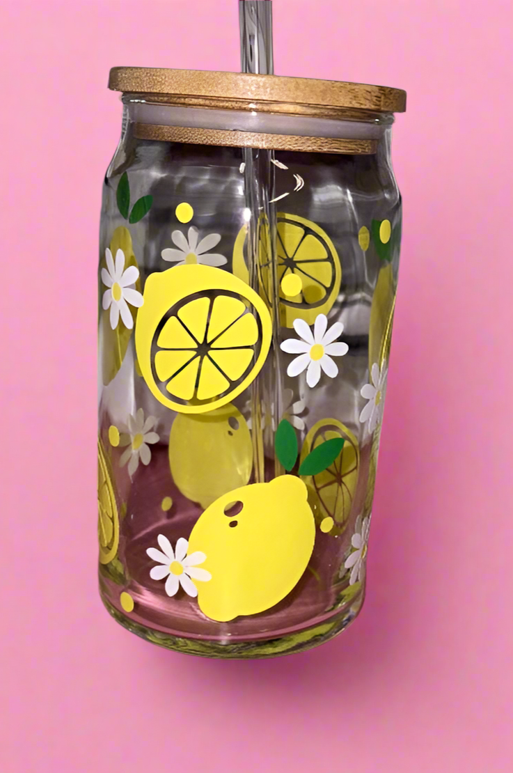 Lemon glass can🍋