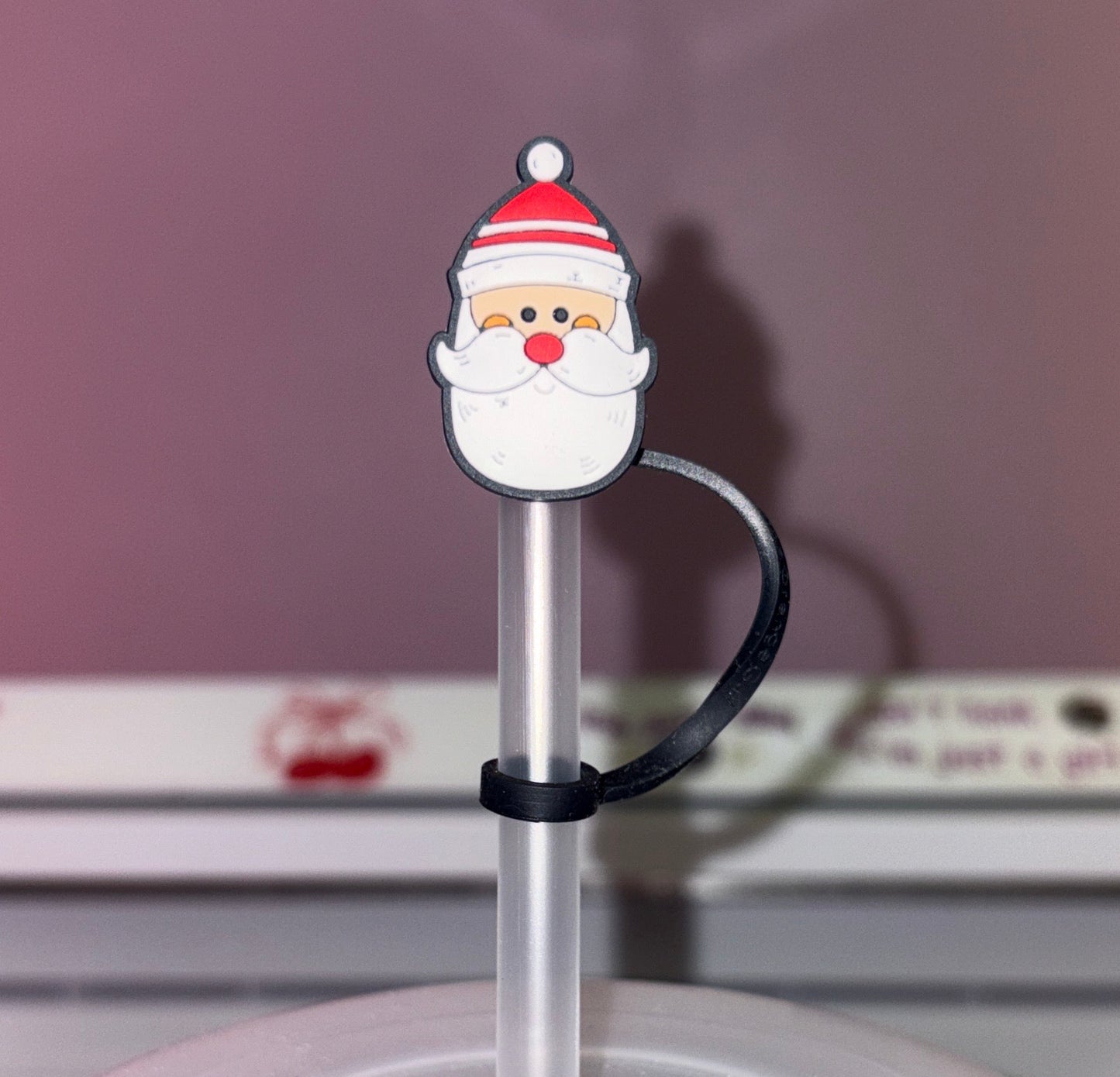 Santa straw topper❤️