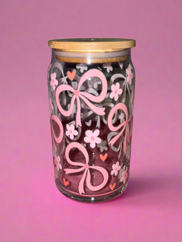 Cute bow glass canππ