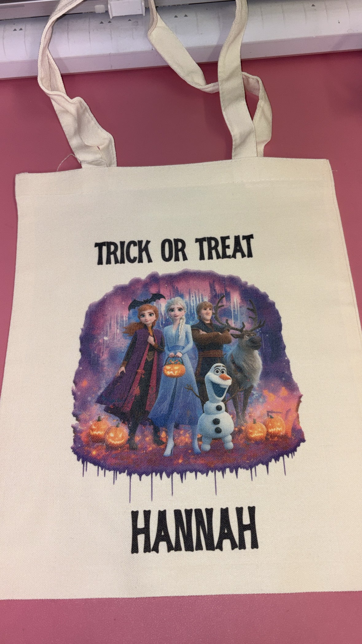 Personalised trick or treat bag👻