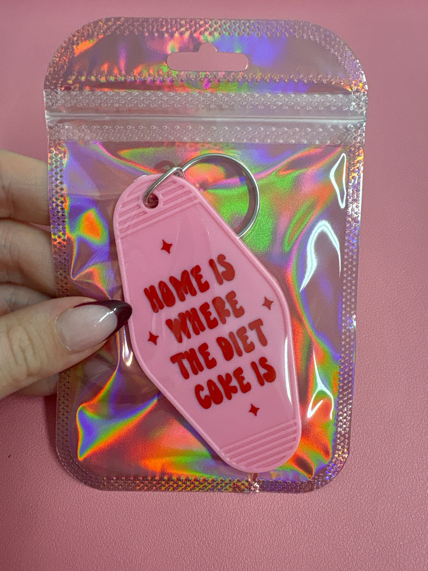Home is where the Diet Coke is keychain✨