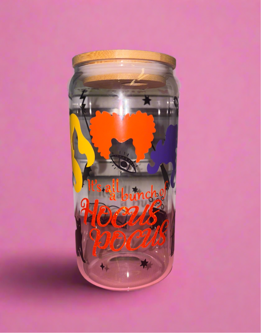 It’s all a bunch of hocus pocus glass can🧡💛💜