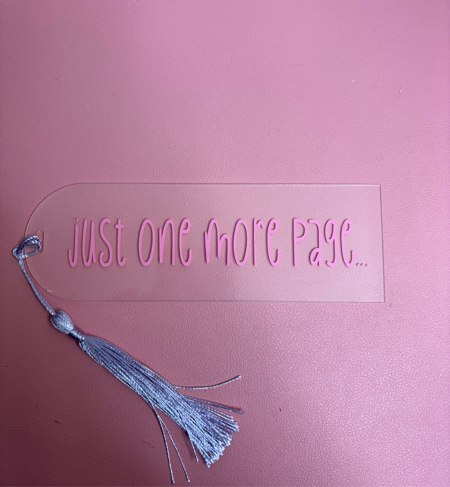 Just one more page bookmark🩷