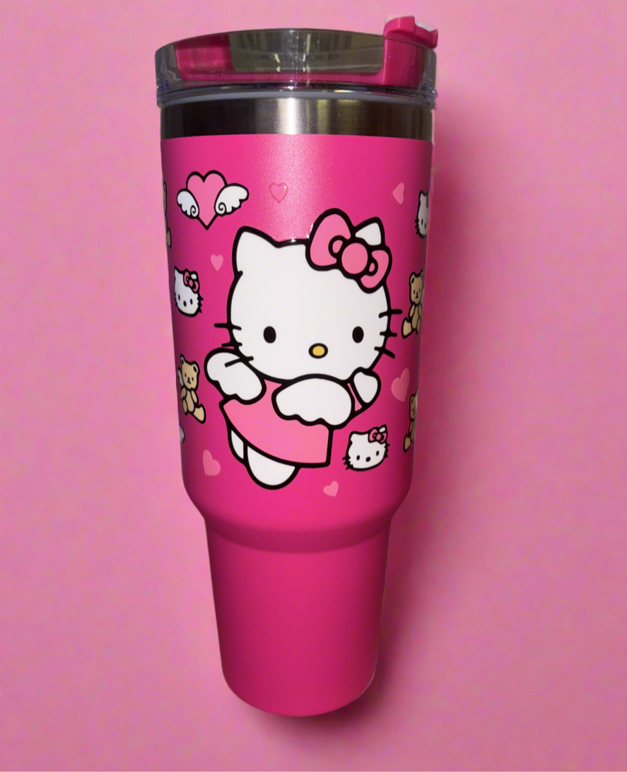 Hello Kitty Hot pink 40oz tumblerđź’—