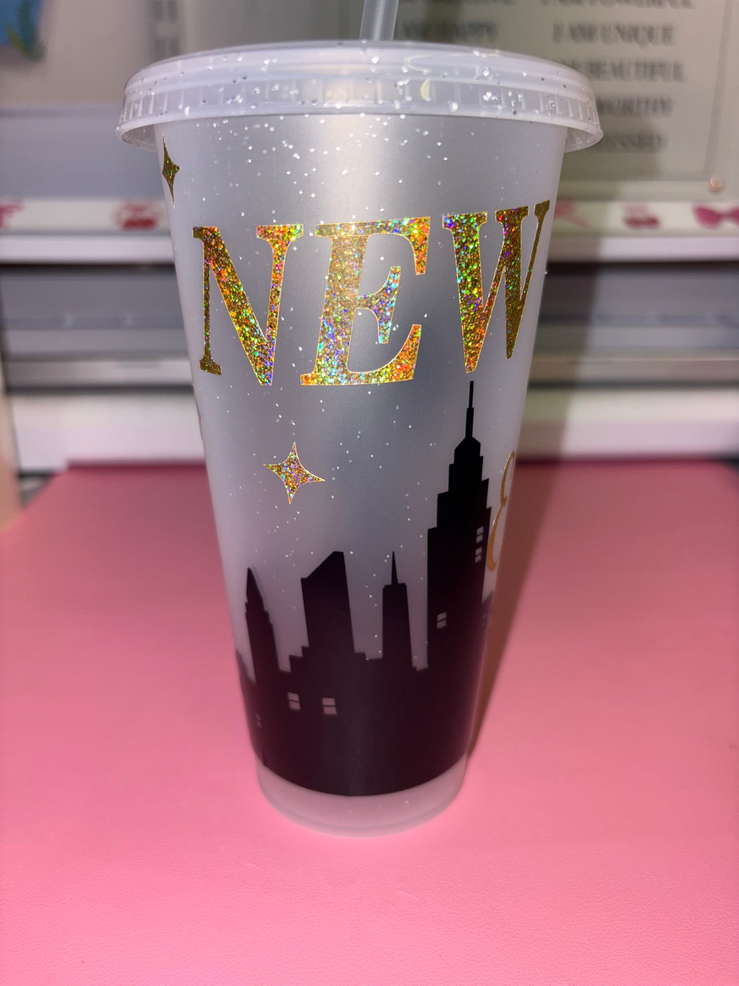 New York theme cold cup✨