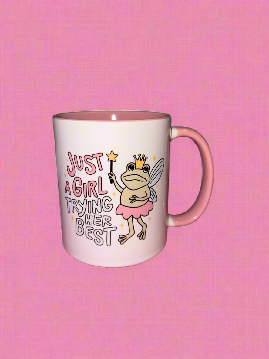 Just a girl trying her best mug💕