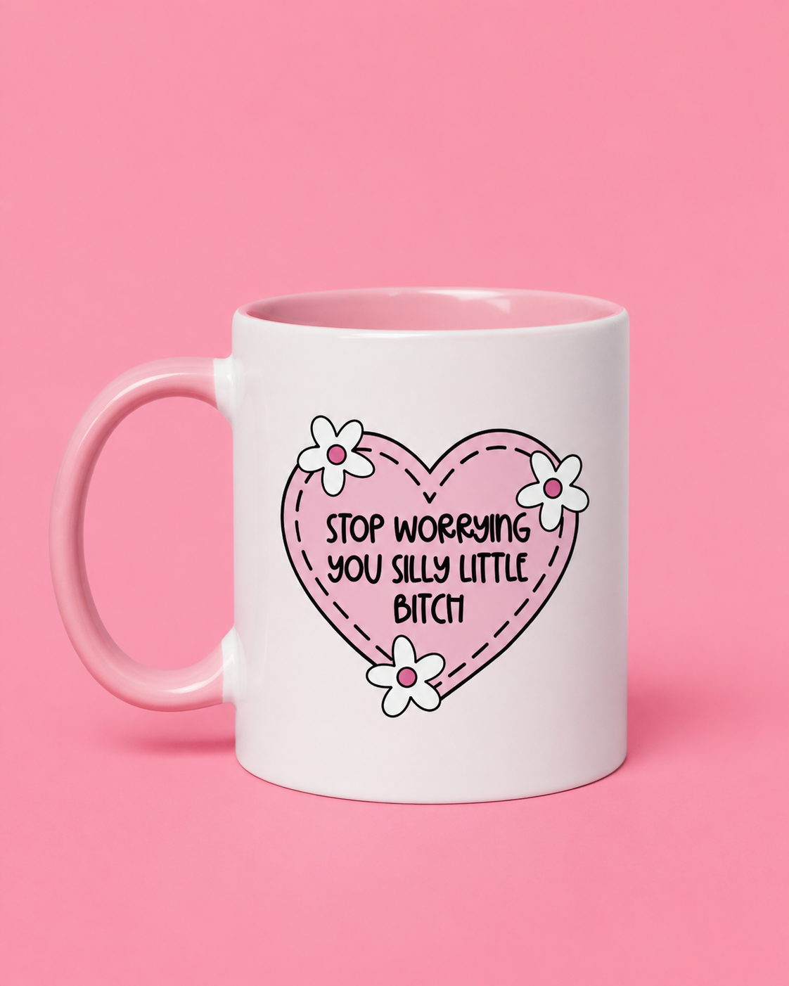 Stop worrying mug💗💘