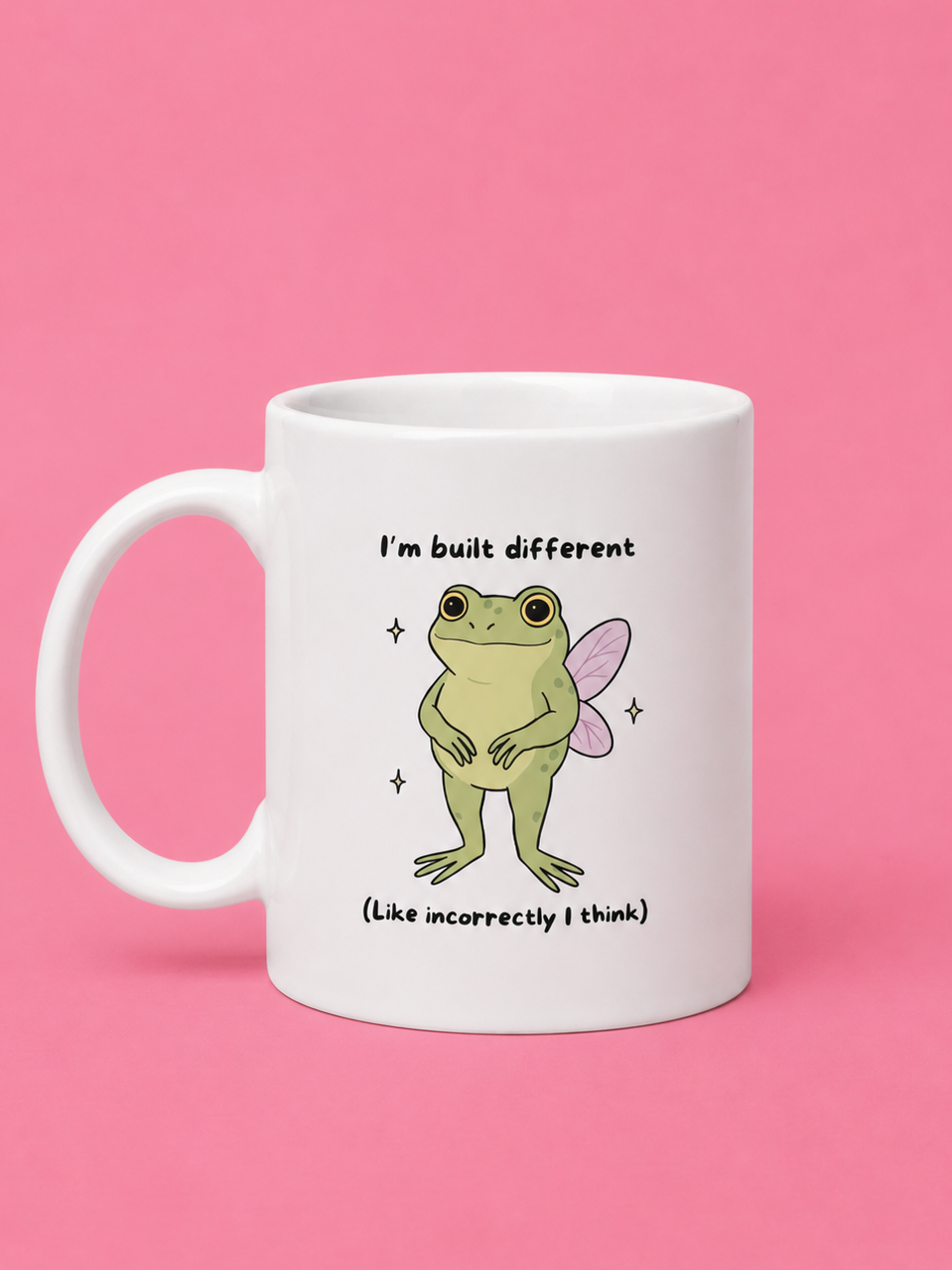 I’m built different mug🐸✨