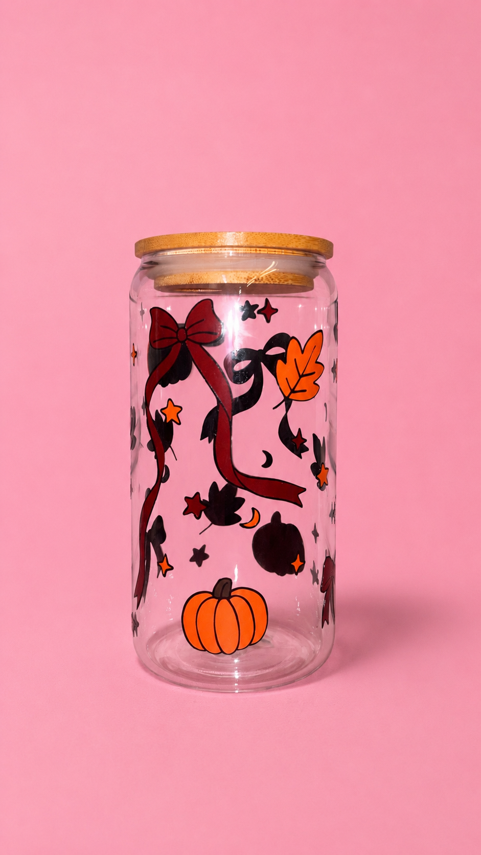 Bow autumn vibes glass canππ
