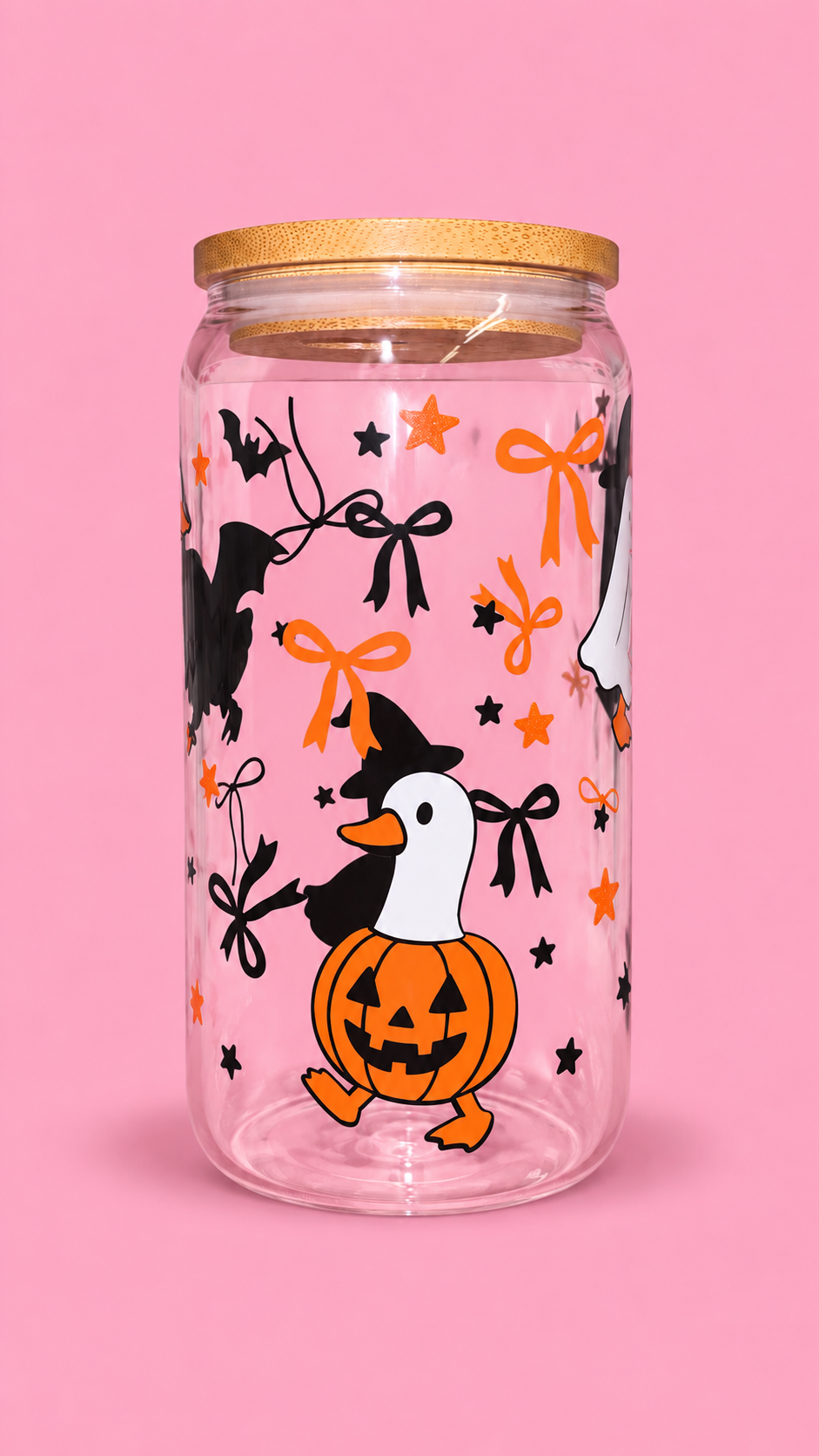 Halloween goose glass can🎃🪿
