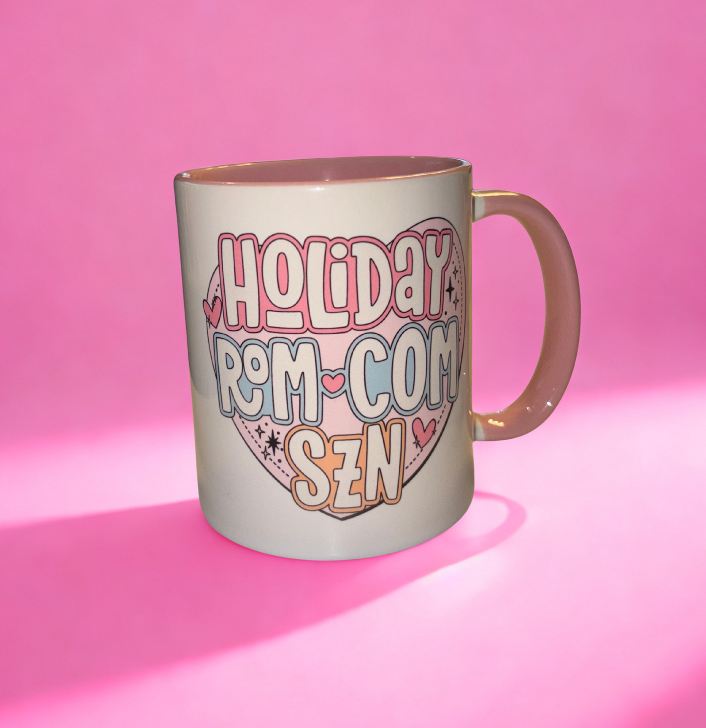 Holiday rom com szn mug💗