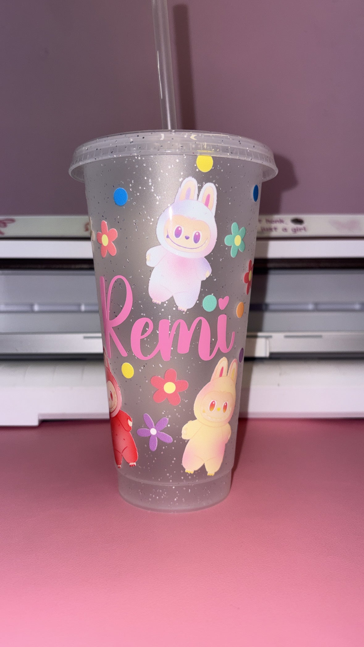 Labubu personalised cold cup💕💜