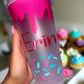 Sprinkle Drip Name Cold Cup 💓
