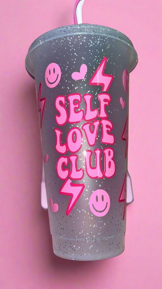 Pink Self Love Club Cold Cup 💕🎀