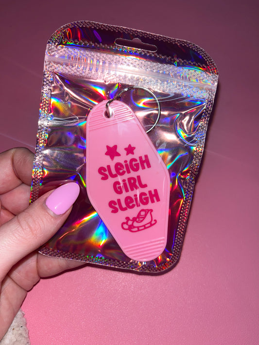 Sleigh girl sleigh motel keychain💕