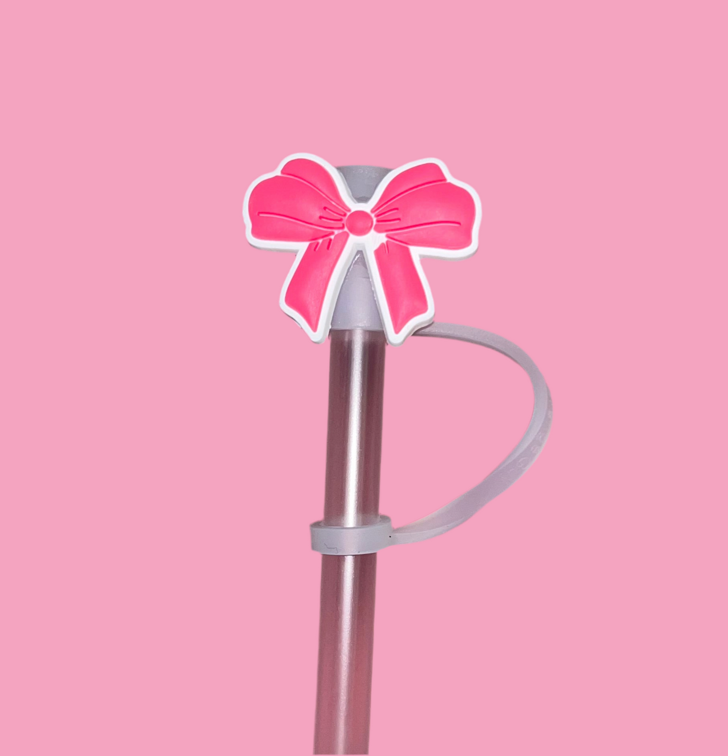 Bow straw topper🎀