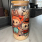 Halloween Labubu theme glass can