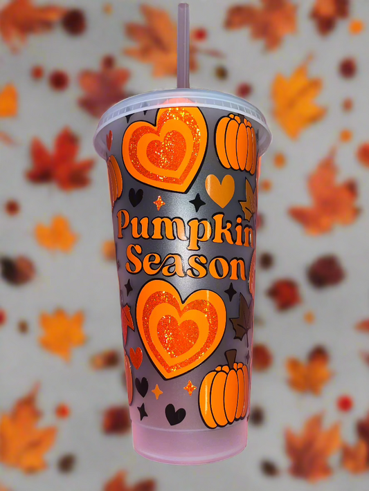 Pumpkin season cold cup🎃🍂