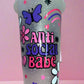 Anti Social Babe cold cup💜💕🌸