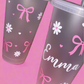 Bow and flower theme cold cup🎀🌼