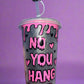 Scream Cold Cup with Straw Topper 🖤💞🔪