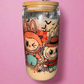 Halloween Labubu theme glass can
