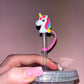 Unicorn Straw Topper 🦄