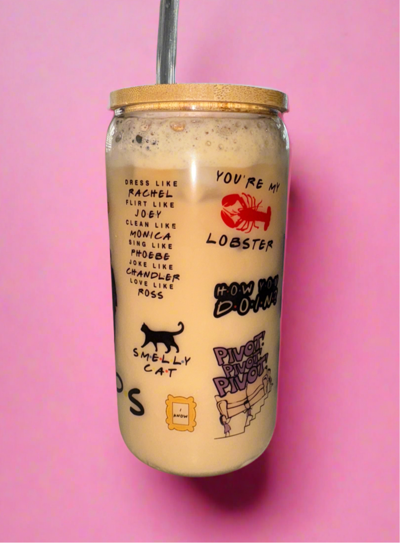 Friends glass can✨