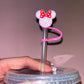 Minnie Mouse Straw Topper 💗