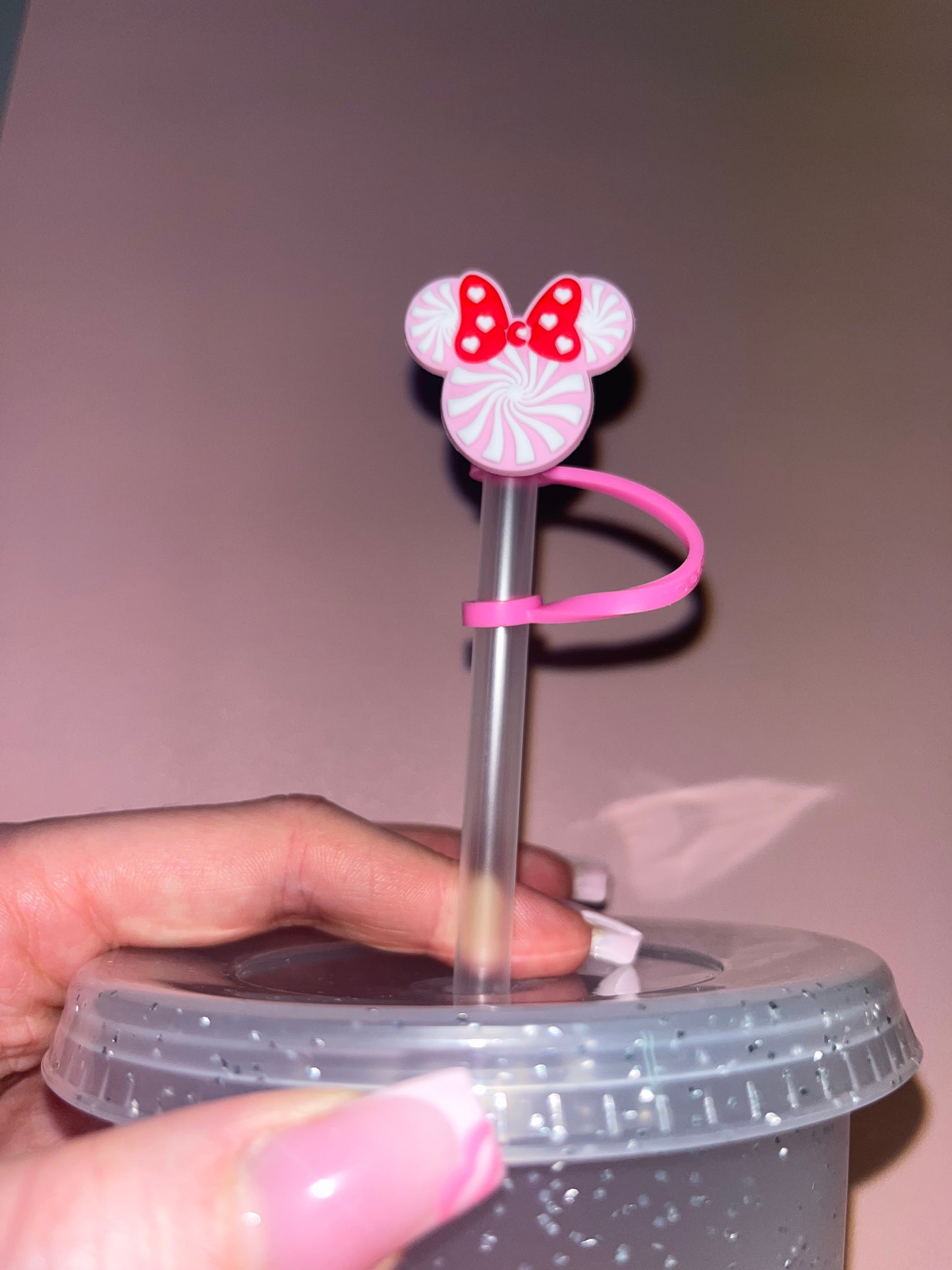 Minnie Mouse Straw Topper 💗