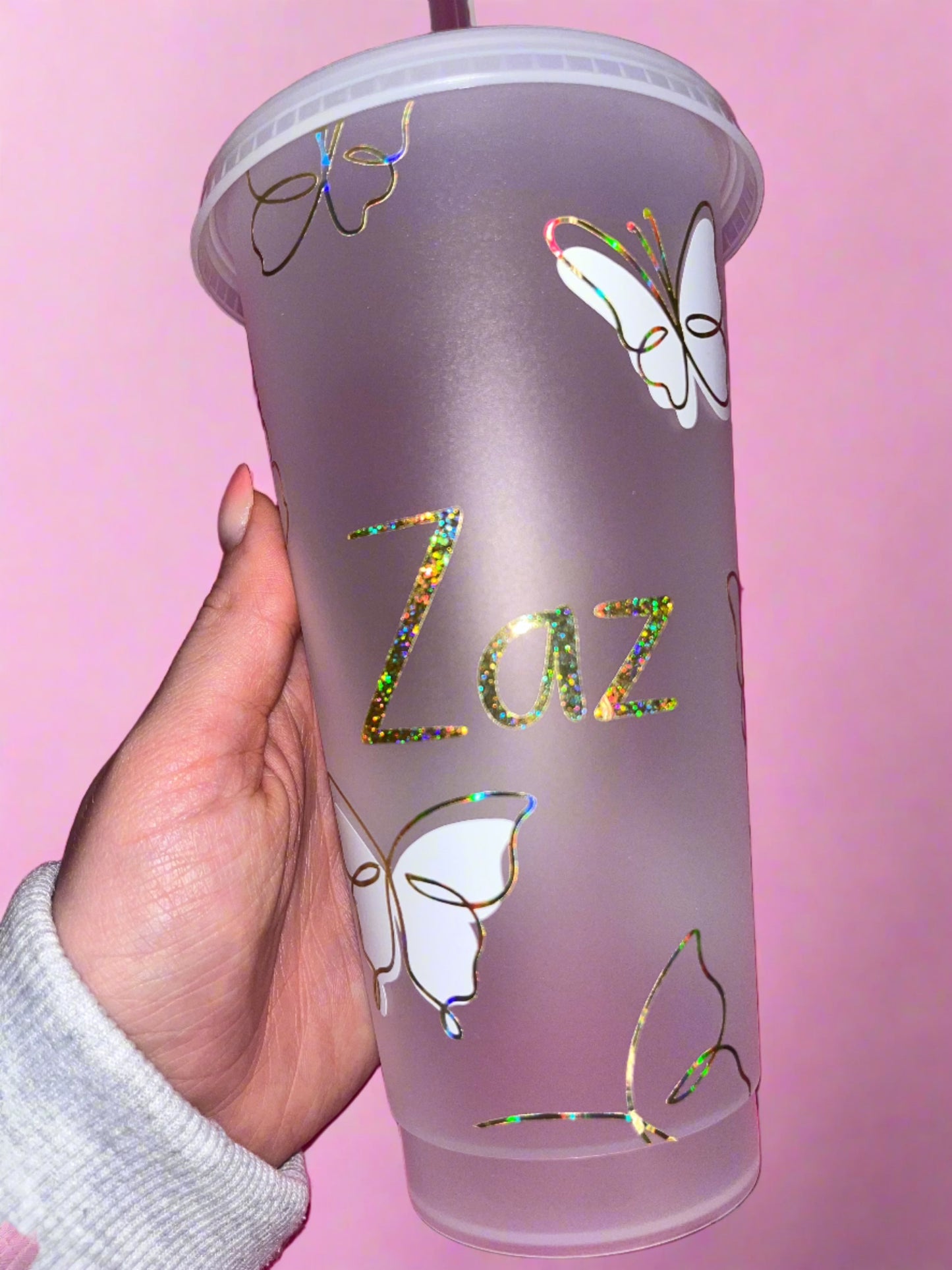 Butterfly Themed Cold Cup 🦋