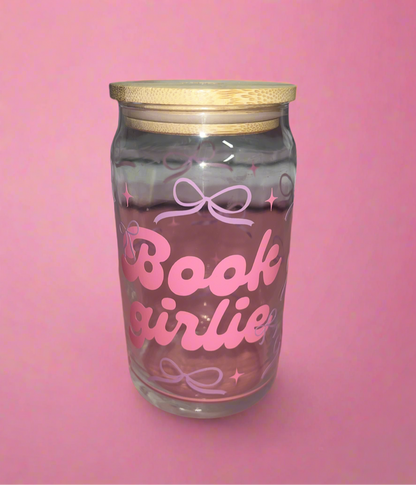 Book girlie glass can📚💕