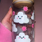 Cute cloud glass can☁️🌸