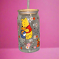 Winnie the Pooh glass can🌸