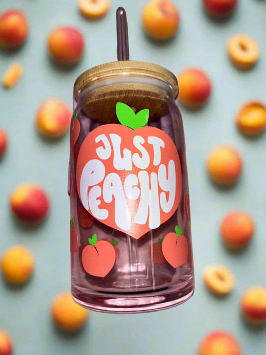 Just Peachy Glass Can🍑🍑