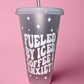 Fueled by iced coffee and anxiety cold cup🫶✨