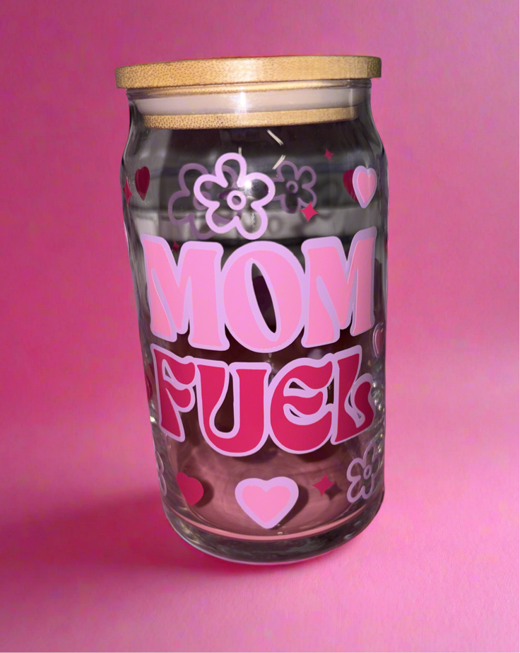 Mom Fuel Glass Can 💗🎀🌸