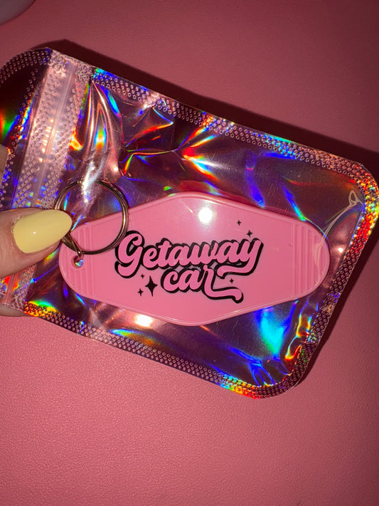 Getaway car motel keychain✨